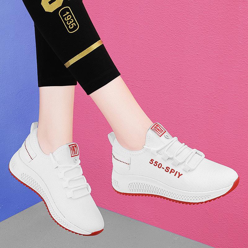 Giầy thể thao nữ giày sneaker nữ buộc dây V202