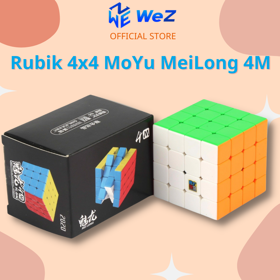 Rubik's Cube 4x4 Moyu Meilong 4 M M series stickerless with magnet-Rubik's Cube magnet 4X4 Moyu Meilong 4 m
