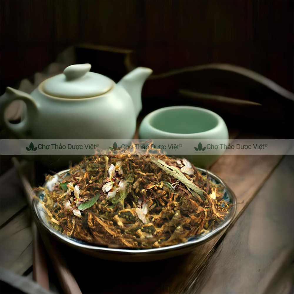 Trà sơn mật hồng sâm 1kg, giúp mát gan, thanh nhiệt, giải khát, an thần, ngủ ngon, ổn định huyết áp