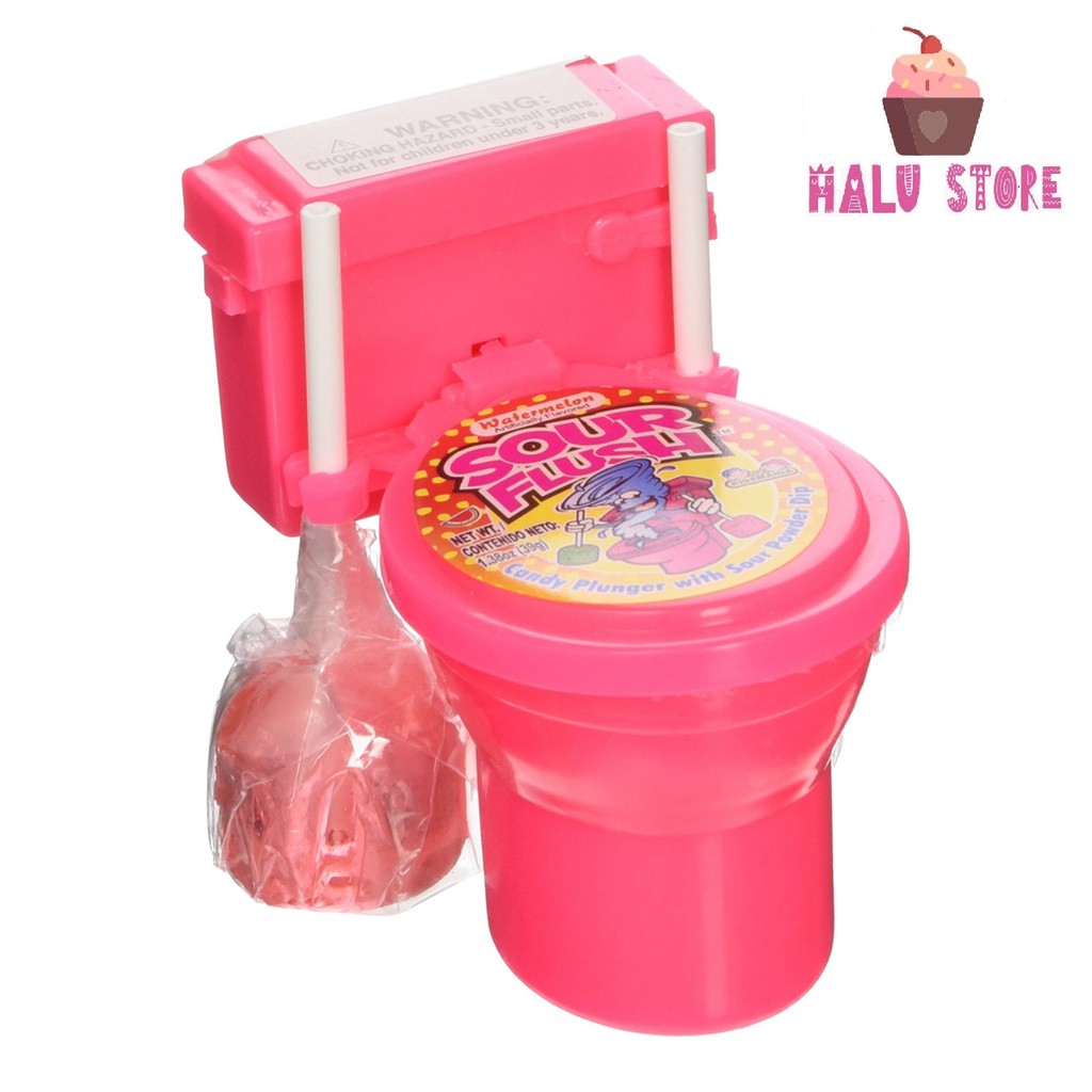 [HCM][SIÊU HOT] Kẹo Mút Bồn Cầu Sour Flush Mỹ 39g