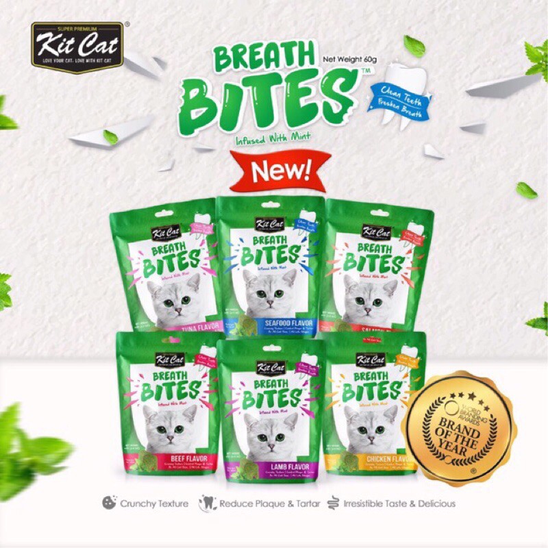 Snack Sạch Răng Cho Mèo Breath Bites