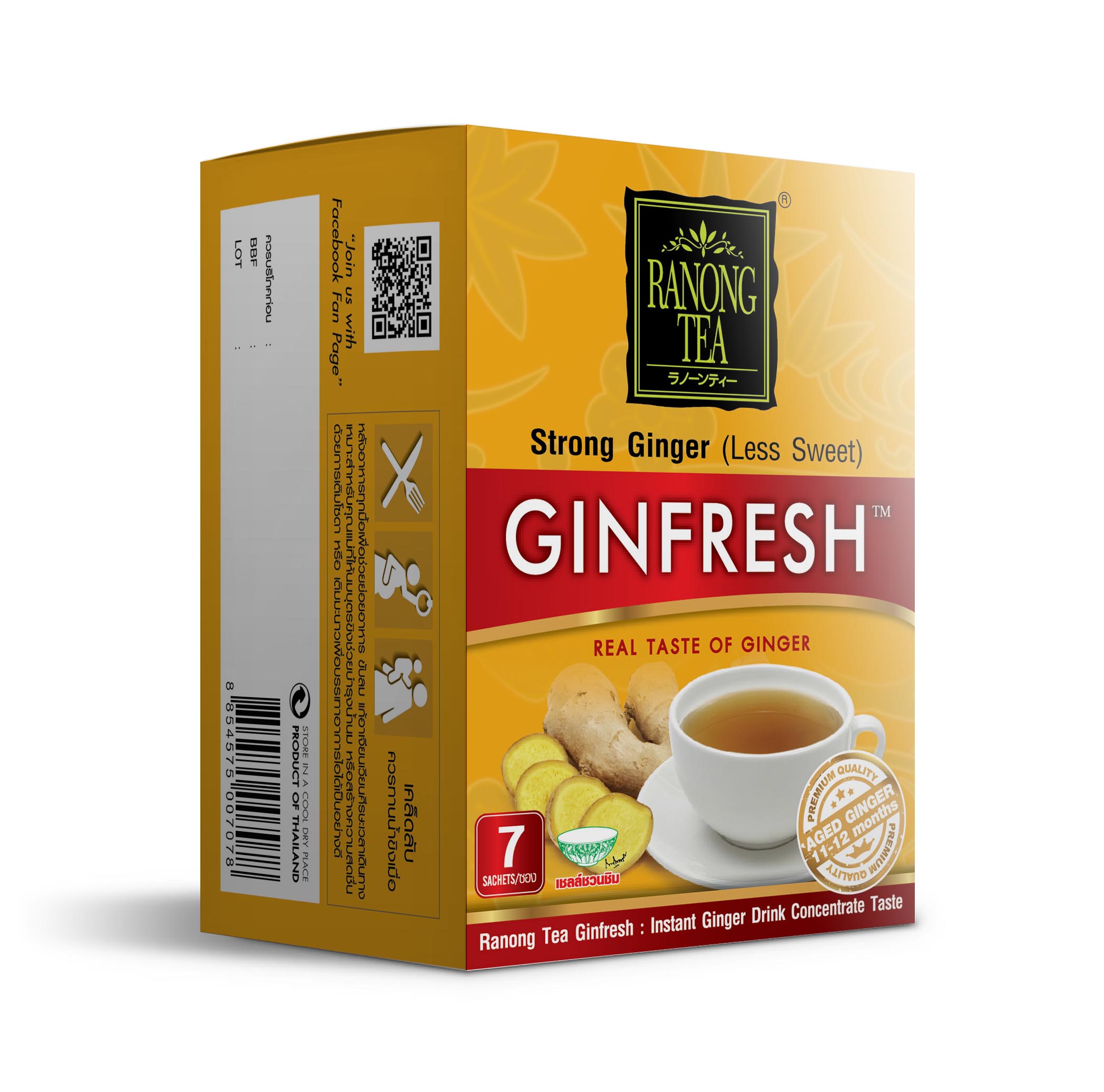 Trà gừng đậm đà Ranong Tea 105g