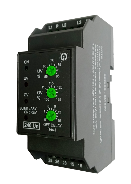 [HCM]Rơ le bảo vệ điện áp mất pha 1 pha & 3 pha-4 dây
