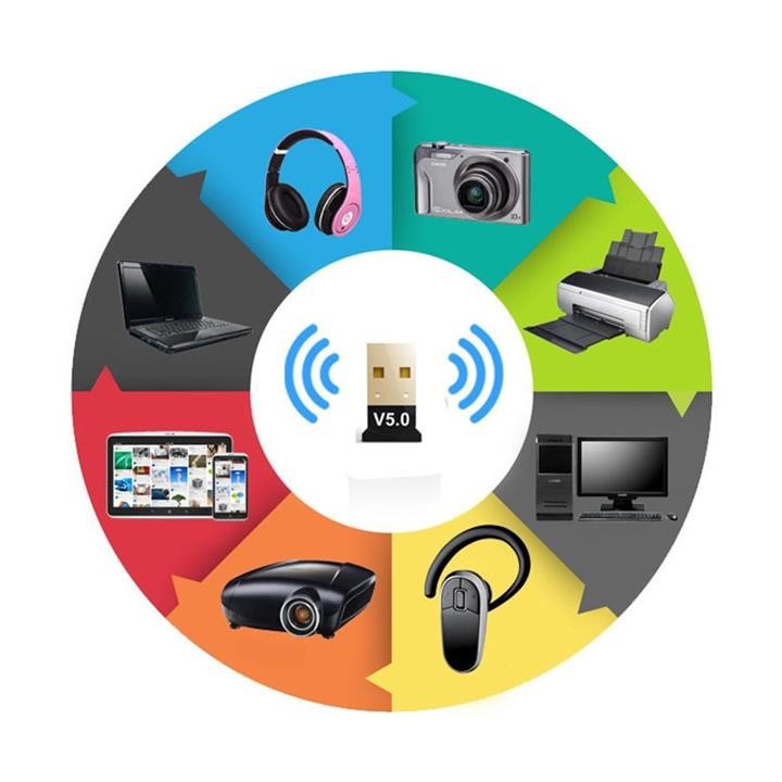 USB Bluetooth 5.0 cho PC -USB Bluetooth Máy tính kết nối 20m V5.0 - DC3853