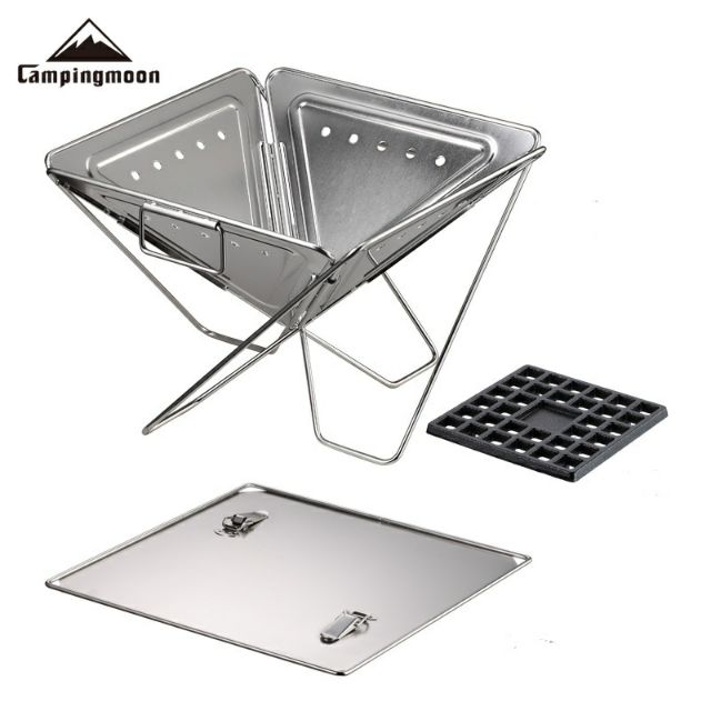 Bếp nướng Campingmoon MT-045 full inox 304 size lớn