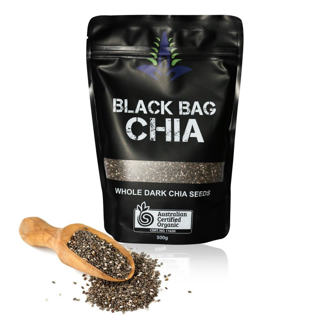[HCM]Hạt Chia Úc BLACK BAG CHIA  túi 500g