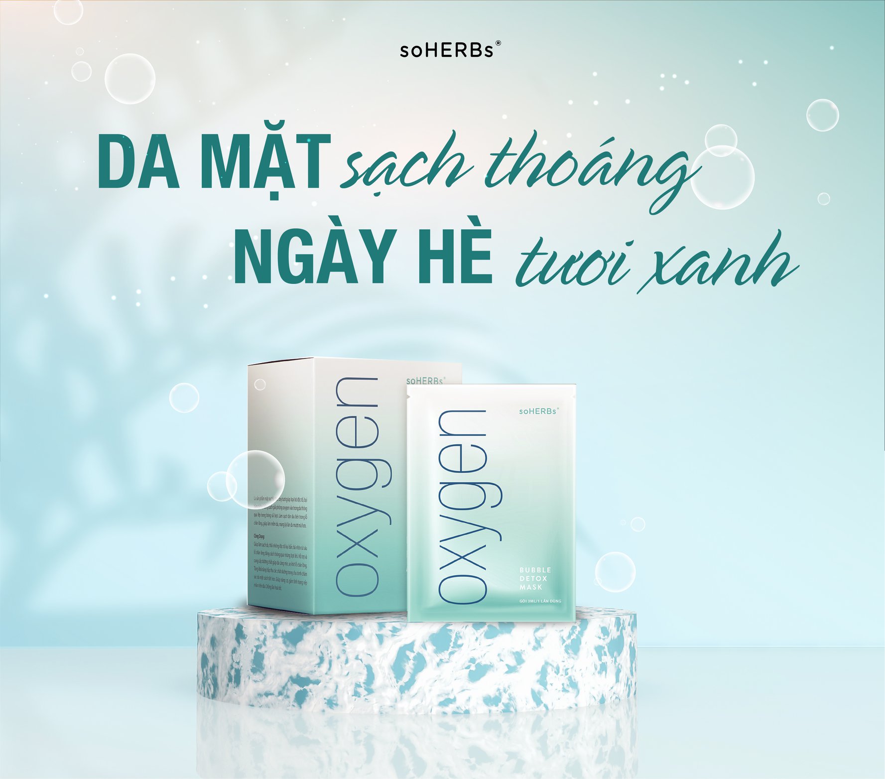 [HCM]Mặt Nạ Sủi Bọt Mask Oxygen Bubble Detox