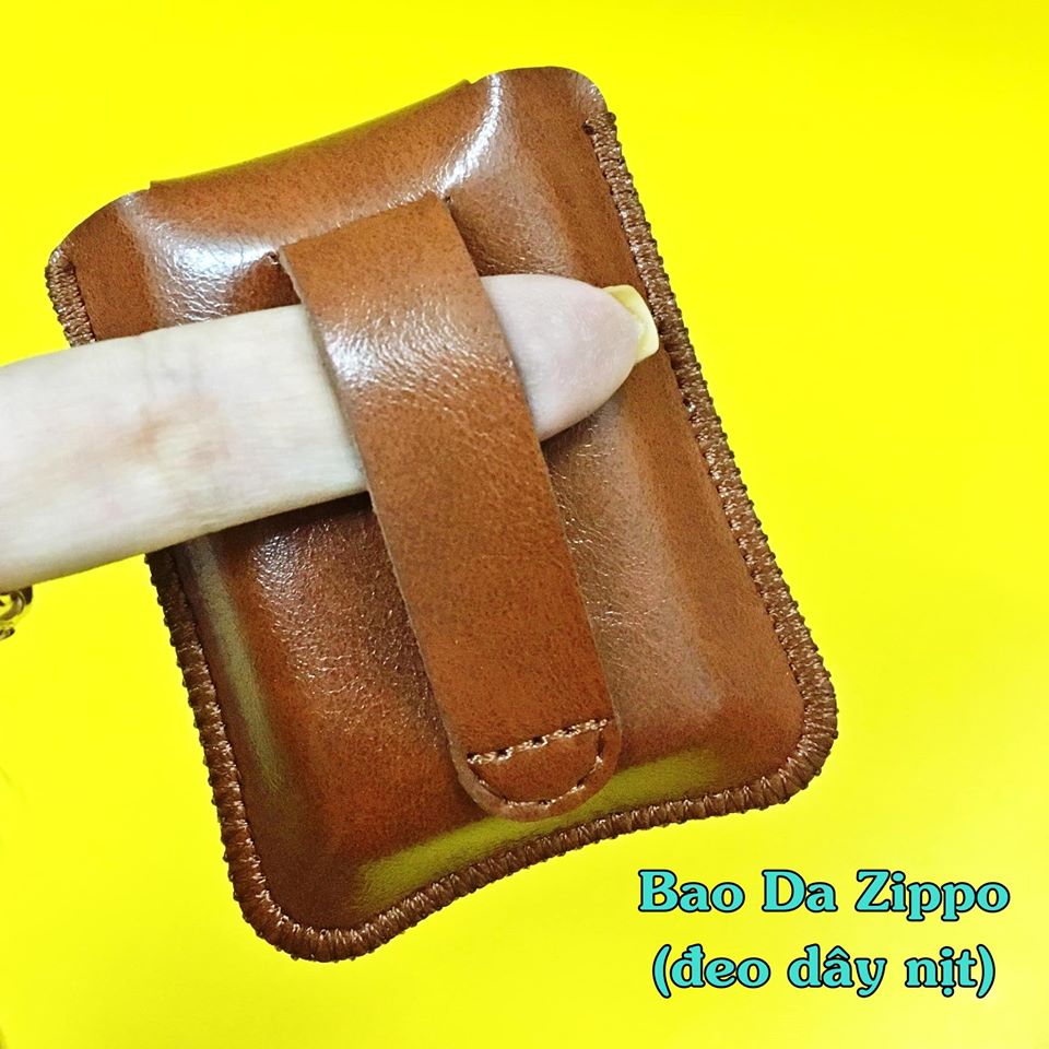 (GIÁ RẺ GIÁ RẺ) BAO DA ZIPPO DA BÊN TRONG MỀM VÀ MỊN