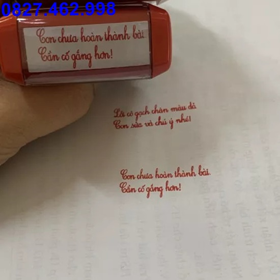 Khắc dấu cô khen em, con dấu tiểu học