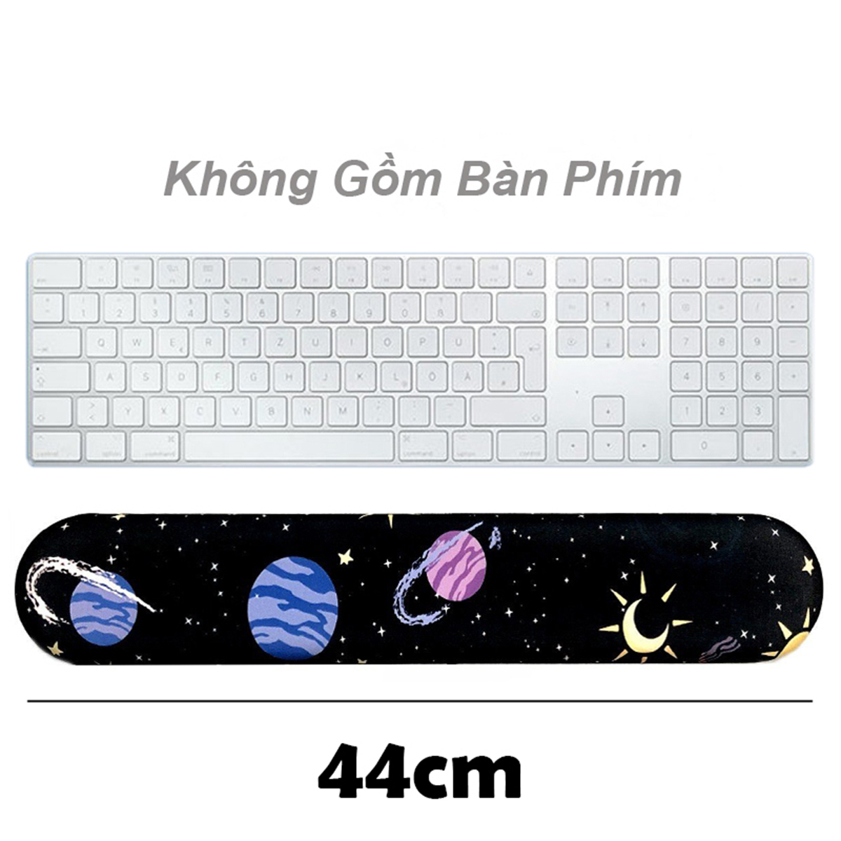 Kê Tay Bàn Phím GALAXY Có Đệm Silicon Chống Mỏi Cổ Tay