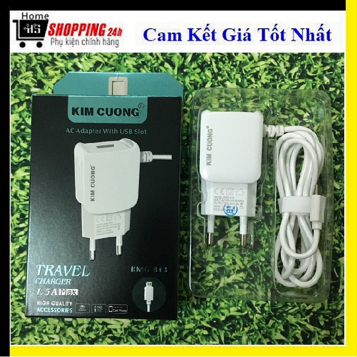 Bộ sạc android kim cương kmg 813