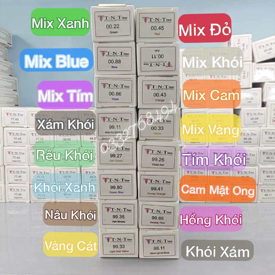 THUỐC NHUỘM TÓC GIÁ SỈ TNT 100ml (Không kèm oxy)