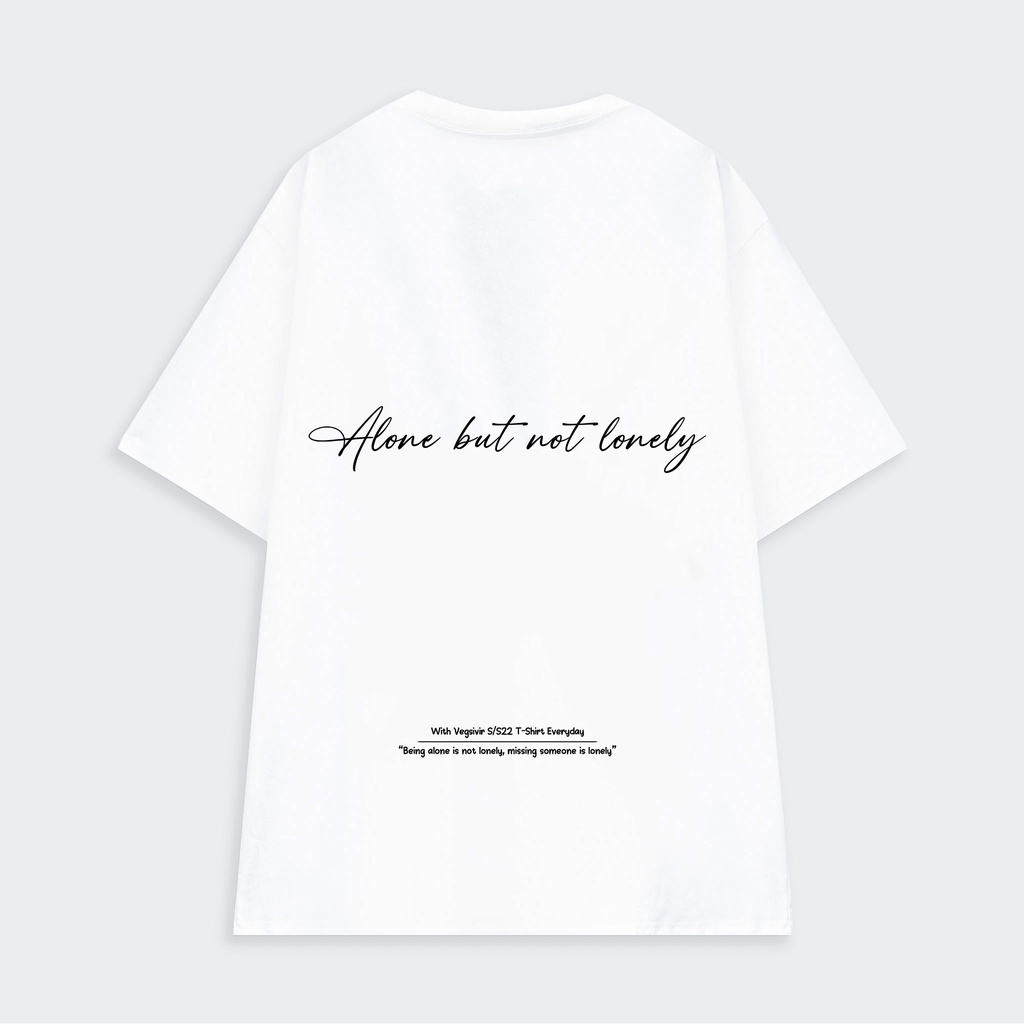 Áo thun cotton VEGSIVIR - ALONE BUT NOT LONELY