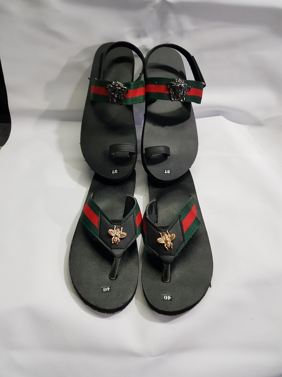[FREESHIP + HOÀN TIỀN 50K] Dép cặp đôi nam nữ đế đen quai dù size từ 35 đến 43