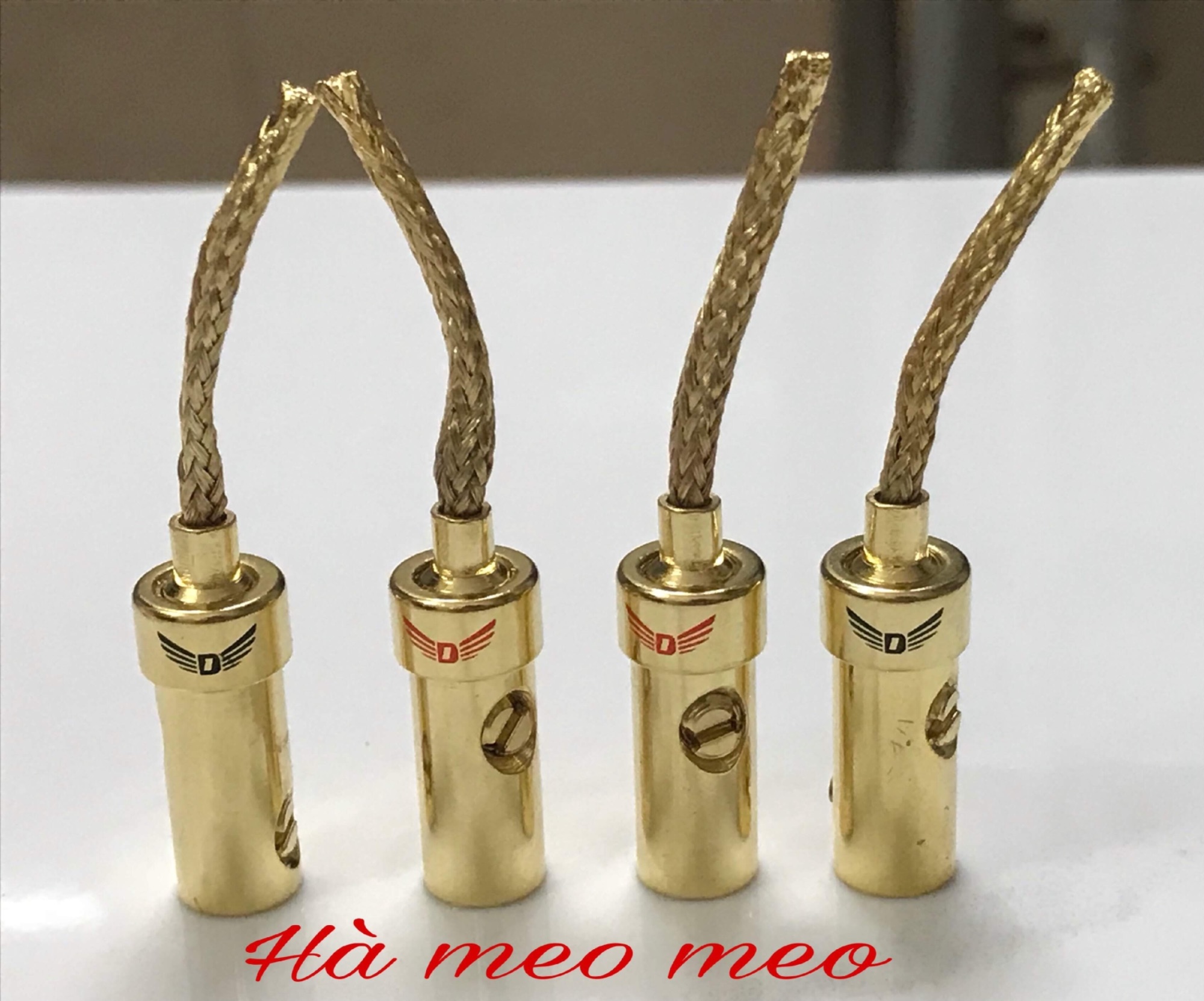 Gia 1 chiếc- Jack mỏ chim mềm cắm loa , thân đồng mạ vàng- giá bán 1 chiếc