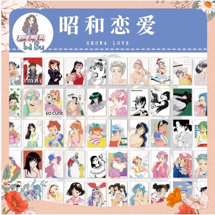 Cuốn 50 tờ stickers 4x6cm không trùng mẫu chủ đề cô gái cá tính