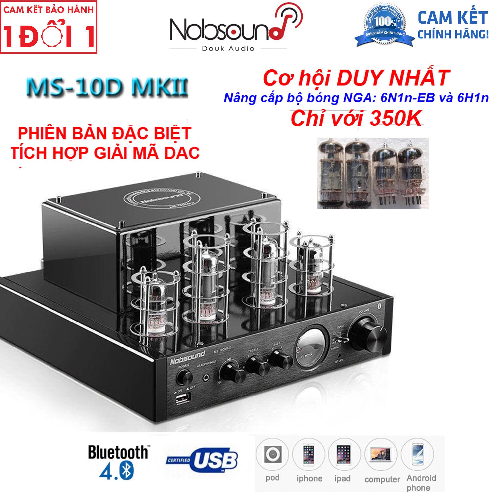 NOBSOUND AMPLY KHUẾCH ĐẠI PHIÊN BẢN MS-10DMKII BLUETOOTH TÍCH HỢP GIẢI MÃ DAC