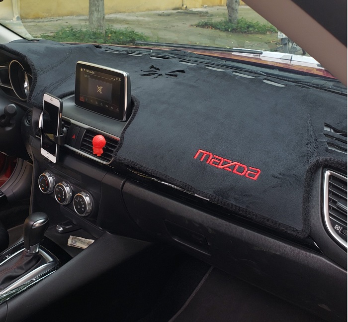 Thảm nhung chống nắng, bảo vệ taplo xe Mazda 3 2015-2019