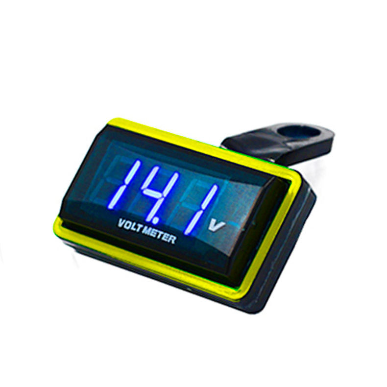 [HCM]Đồng Hồ Đo Volt Ắc Quy Xe Máy Có Pat Chân Gương
