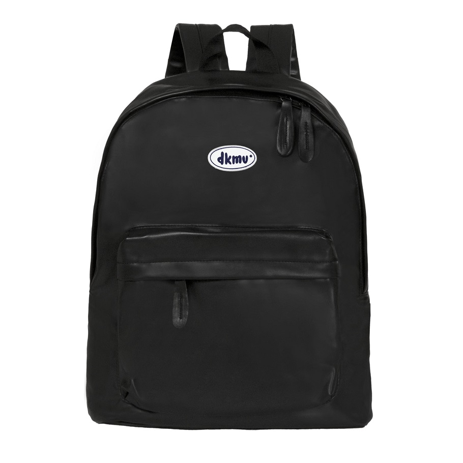 Balo đi học nữ màu đen chống nước DKMV Back Basic Leather Backpack K-P18