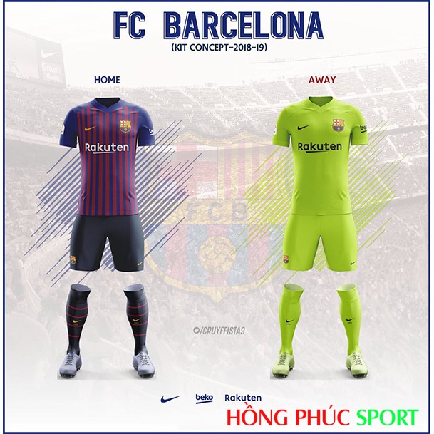 Áo Đấu Barca Sân Khách