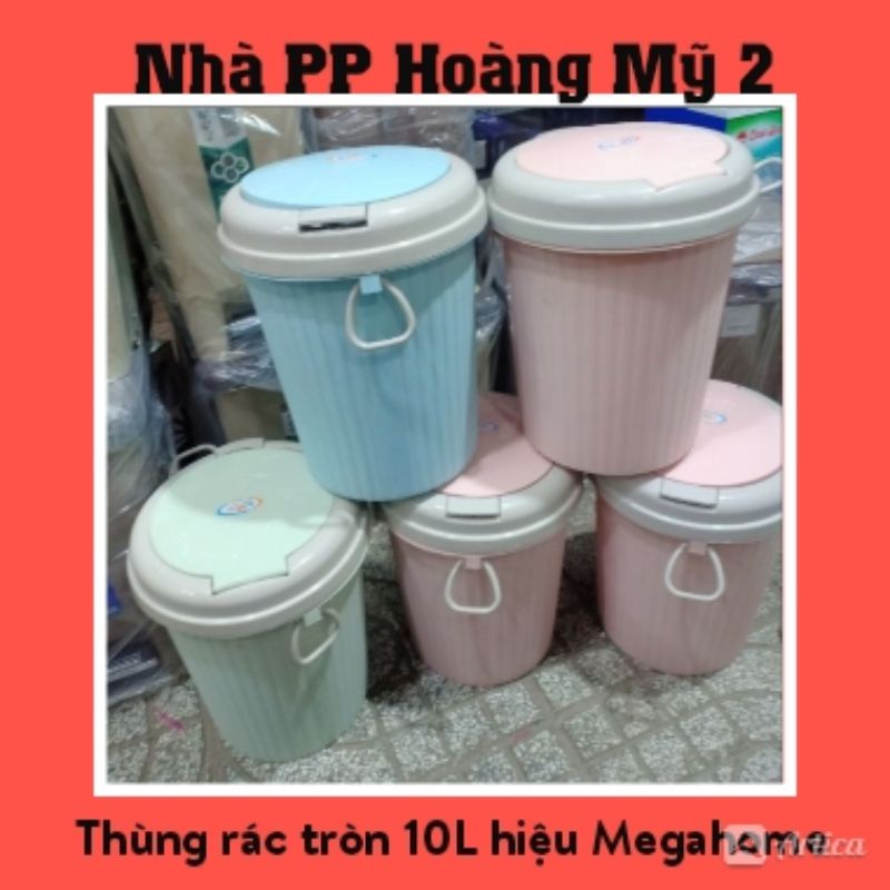 [HCM]Thùng Rác Nhựa Tròn 10L Hiệu Megahome