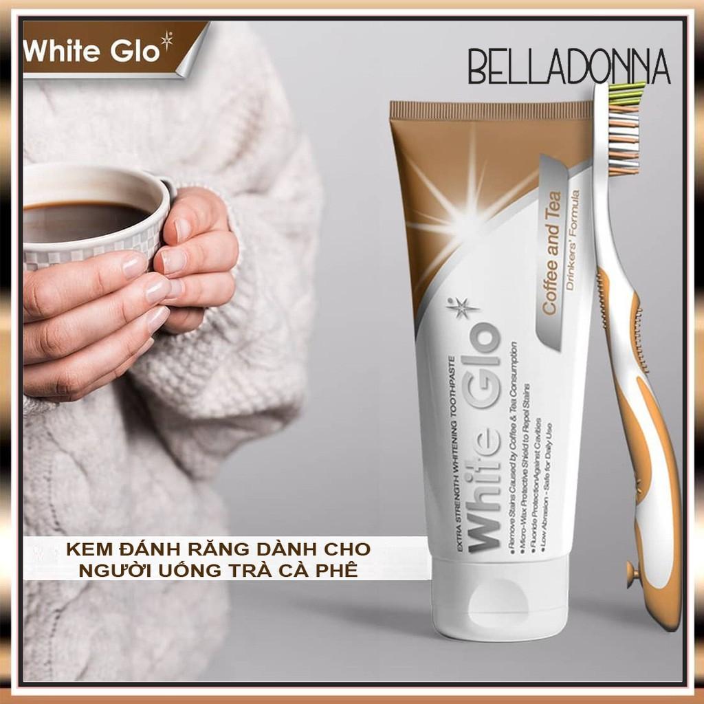 Kem đánh răng dành cho người uống trà cà phê White Glo Coffee & Tea Drinkers Fomula 150g kèm bàn chải White Glo