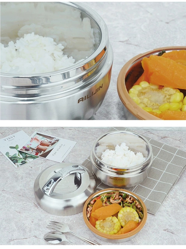 [Tặng túi giữ nhiệt ] Cà men đựng cơm, cặp lồng đựng cơm giữ nhiệt inox 304.