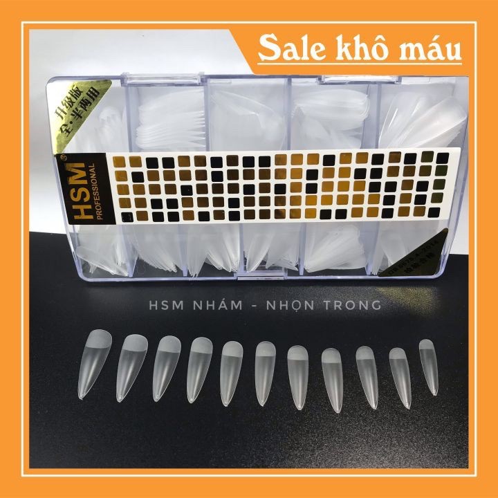 Móng úp HSM form nhọn nhám sẵn