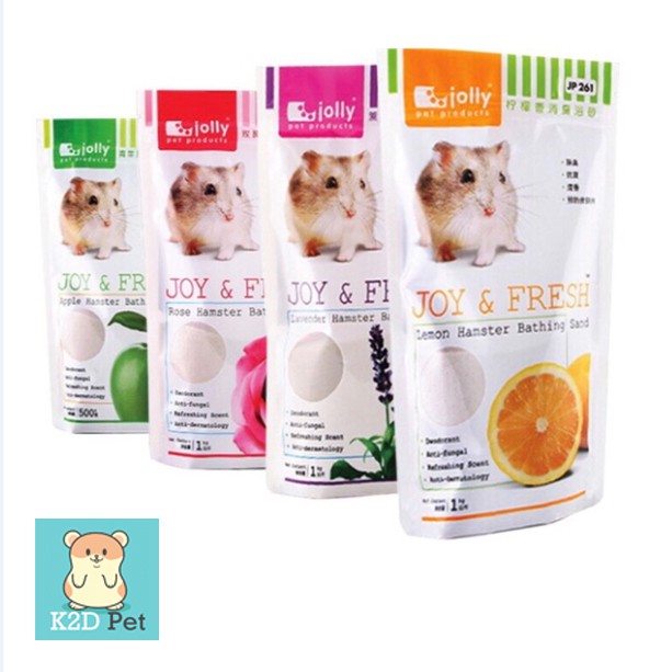Cát tắm jolly diệt khuẩn cho hamster 500g - dâu
