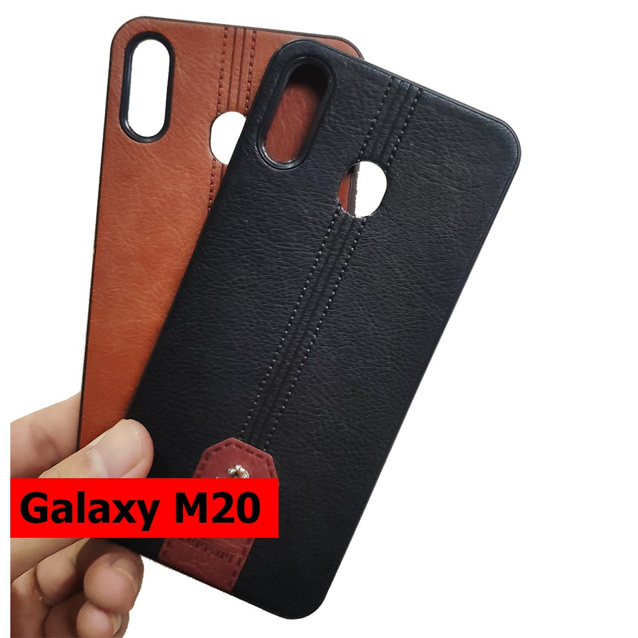 Ốp lưng giả da cao cấp Galaxy M20
