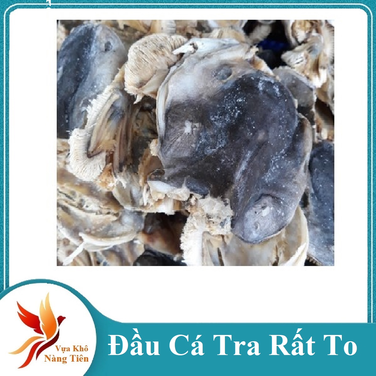 1kg Đầu Cá Tra Khô Siêu Rẻ Ngon- Đặc Sản ăn là ghiền- nấu canh siêu ngon