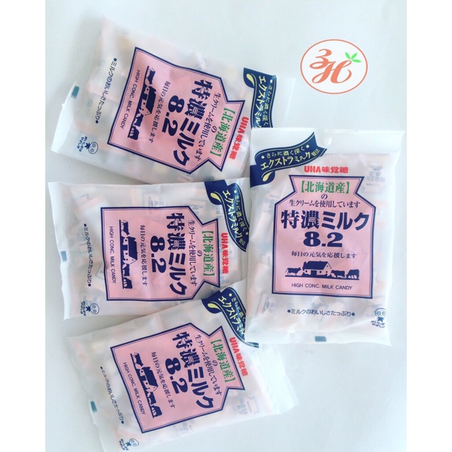 Kẹo sữa bò UHA date T8/20 xách tay Nhật