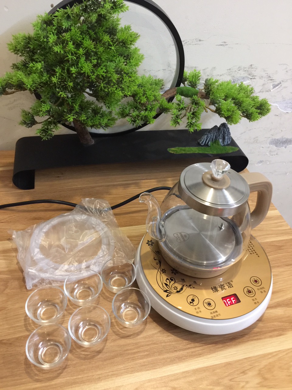 Ấm Siêu Tốc-Bộ Đun Nước Điện Tự Động Pha Trà Thủy Tinh