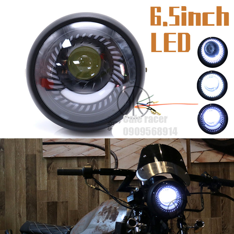 Gáo đèn pha led mắt quỷ 6.5 inch 16cm suzuki gd110