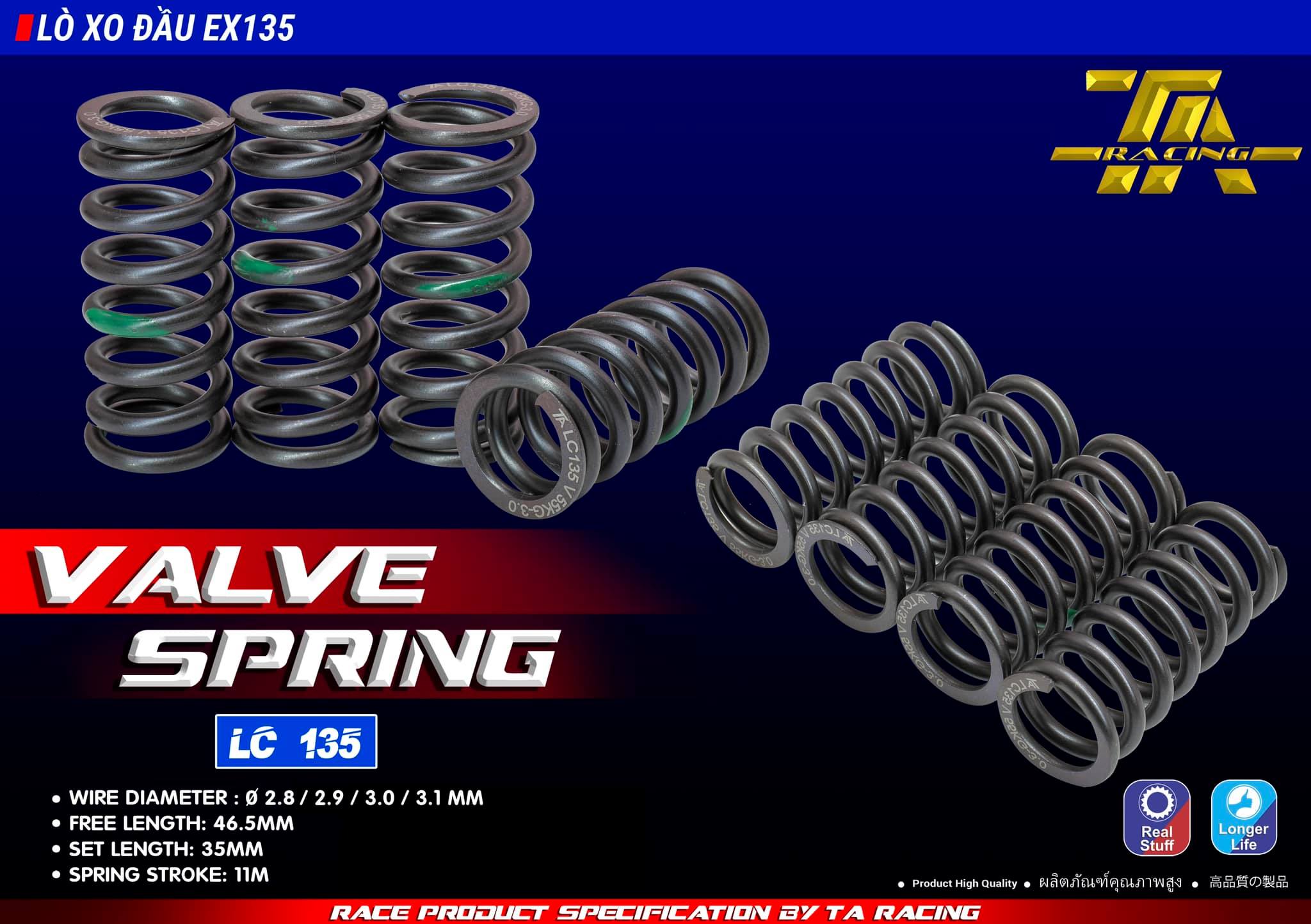 LÒ XO ĐẦU  / NỒI   XE MÁY EXCITER EX135 TA RACING
