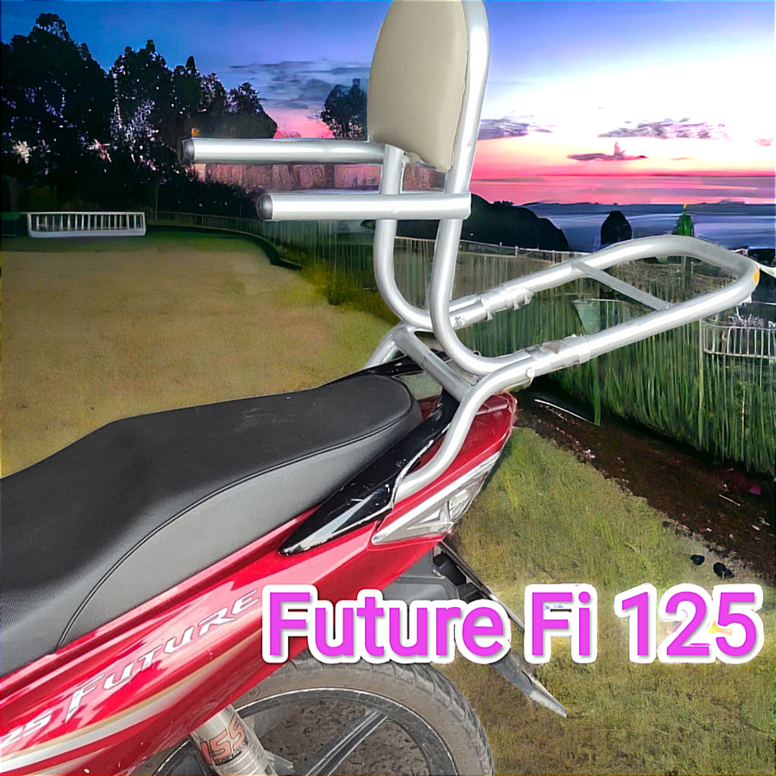 ( tặng lót tay) Baga phượt xe máy có ghế dựa Future Fi 125