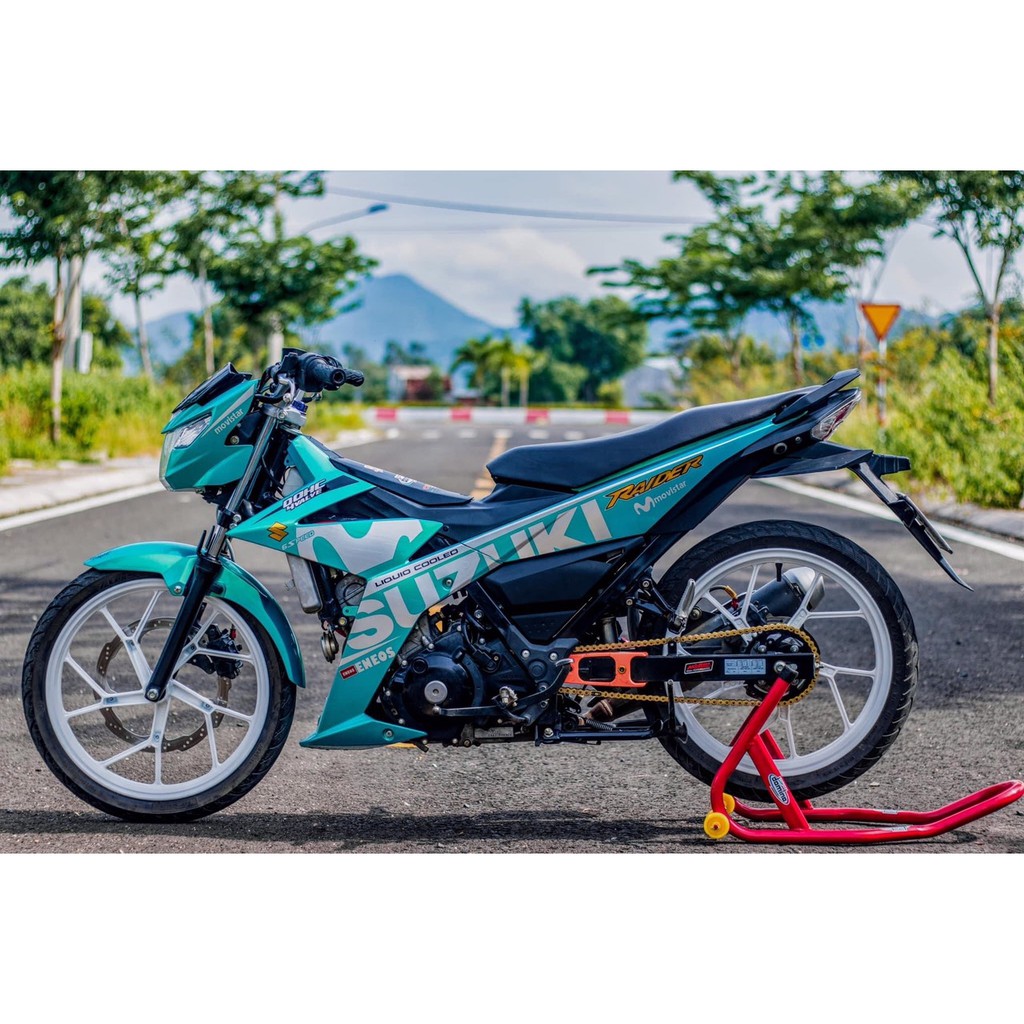 Tem rời Raider Movistar xanh trắng (X)