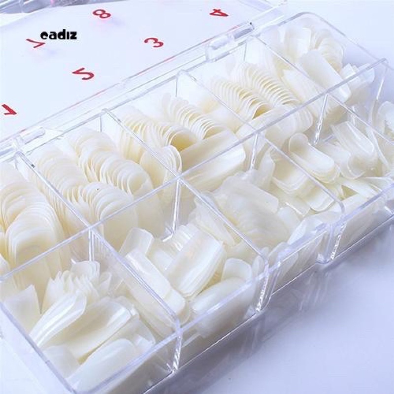 Hộp 500 móng úp chân phom vuông dài đủ size