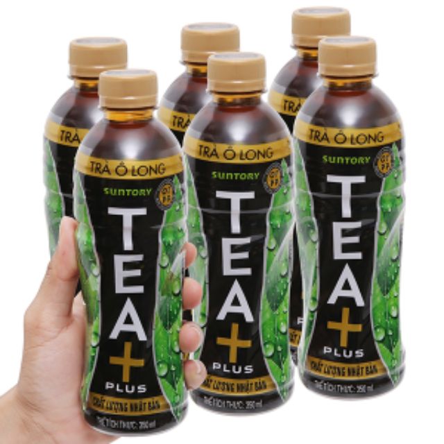 Lóc 6 chai trà Ô long Tea Plus 350ml