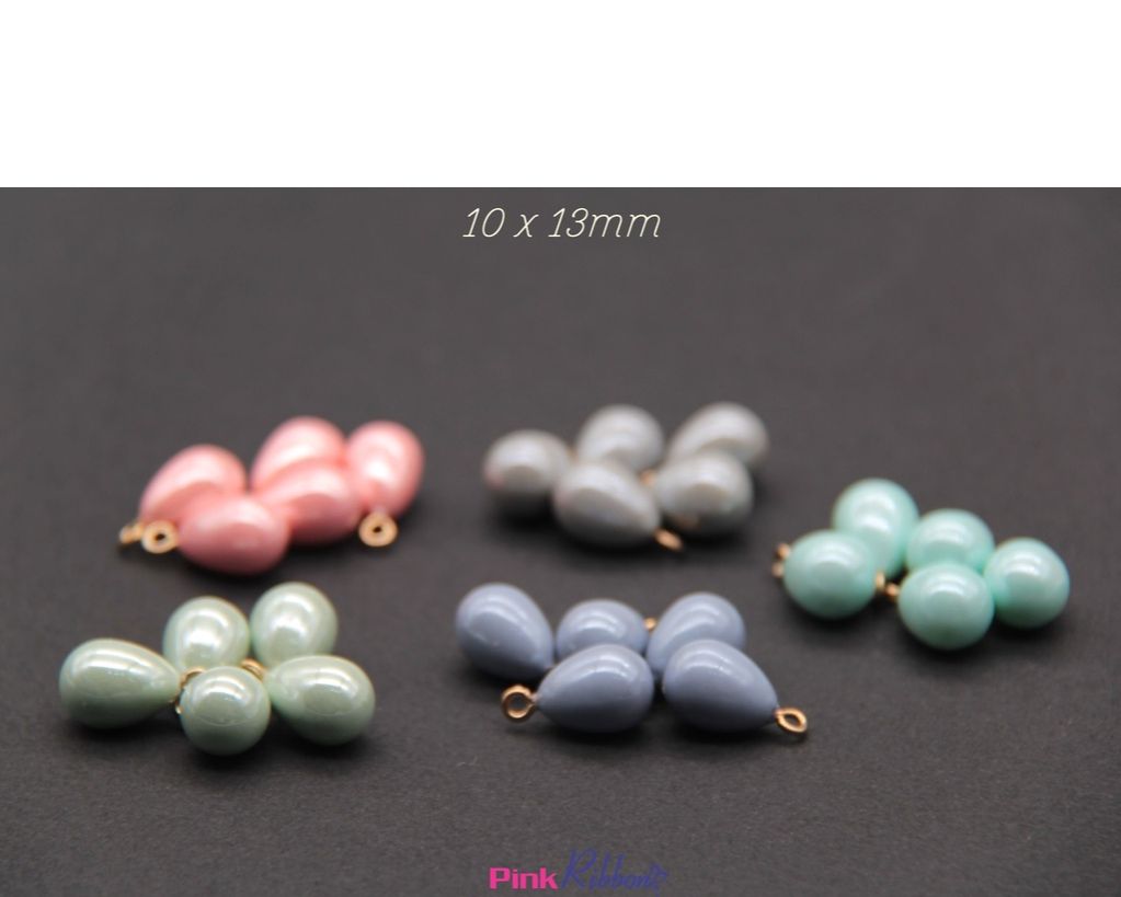 [Set 5c] Hạt  nhựa ánh trai giọt lệ