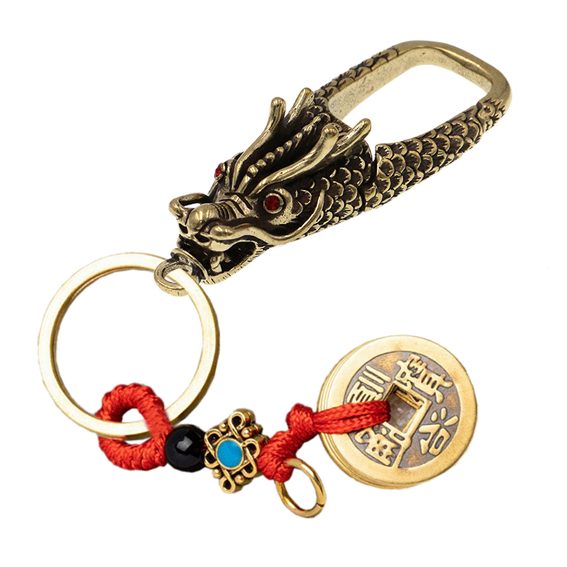 Móc Chìa Khóa Xe Máy Tỳ Hưu Bằng Đồng Phong Thủy (Móc Gắn Chìa Khóa, Móc Thắt Lưng, Carabiner, Tài Lộc, May Mắn,... cmk cmkd )