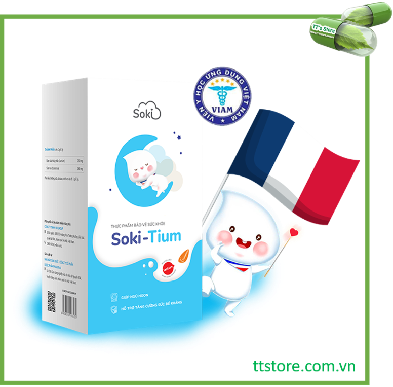 [HCM]SOKI TIUM - Sữa non giúp ngủ ngon - Colostrum - SOKITIUM