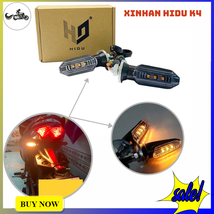 Đèn xi nhan K4 Hidu kiểu vario mini cho các dòng xe winner X, exciter 150, NVX, MSX, CBR,MT-seri, PKl, PKN