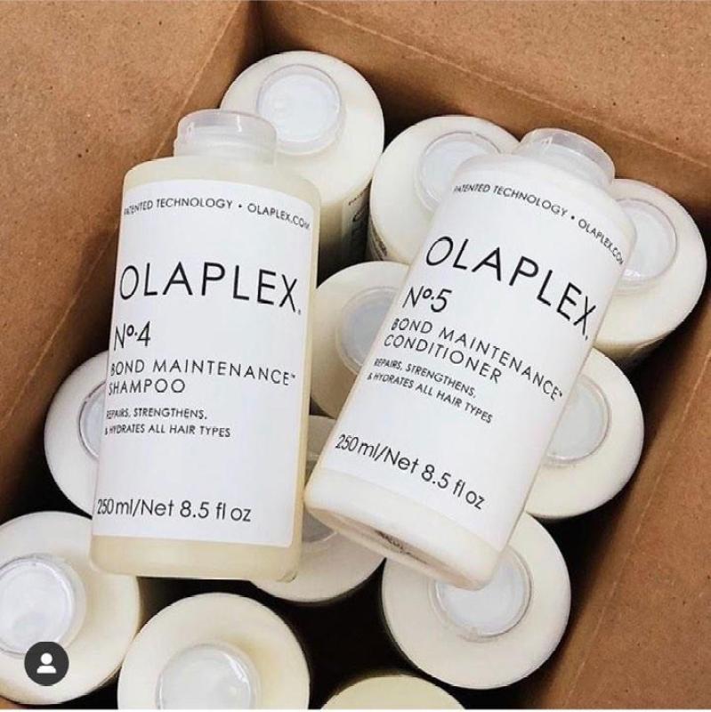 BỘ GỘI XẢ OLAPLEX SỐ 4 & SỐ 5 PHỤC HỒI TÓC KHÔ XƠ HƯ TỔN USA 250ML