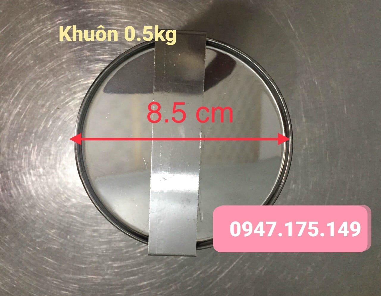 Khuôn làm giò chả inox cao cấp> Khuôn làm giò chả 0.5kg