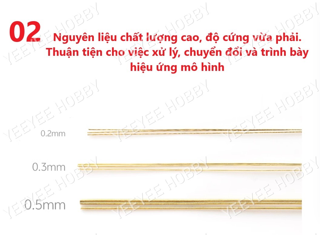 PHỤ KIỆN MOD HOBBY MIO - THANH ĐỒNG ĐẶC RUỘT 20CM (5 CÁI)