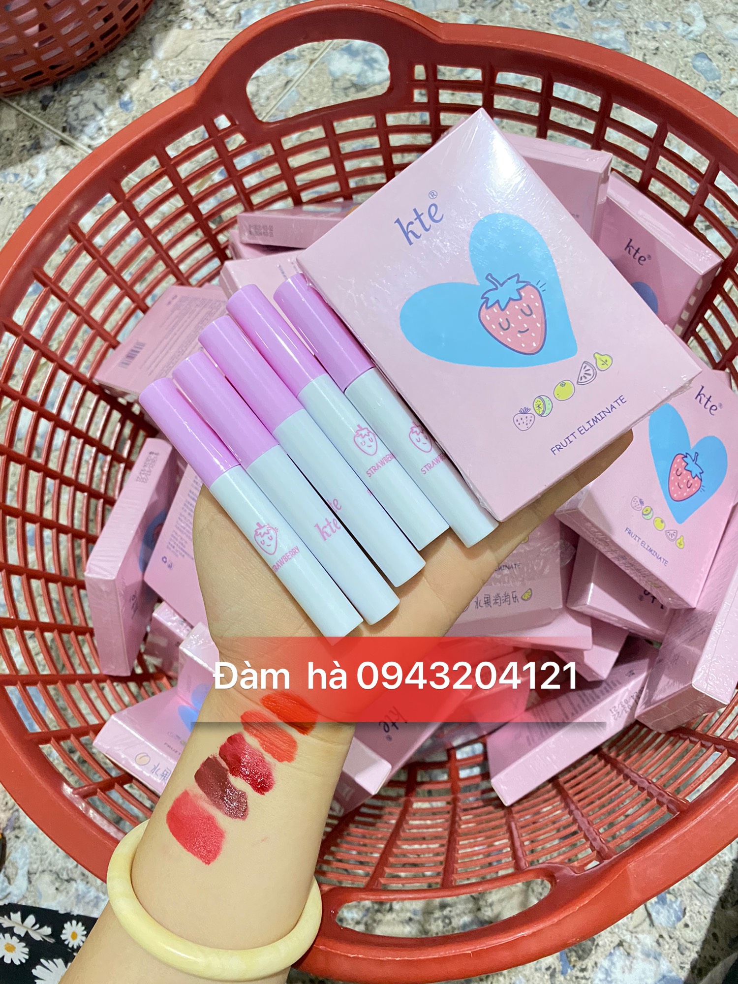 Sét 5 Cây Son Kem Lỳ Kte Siêu Mềm Mịn, Lên Màu Chuẩn