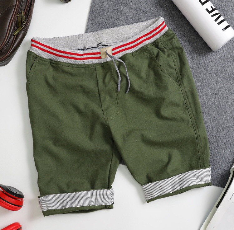 [HCM]Quần short kaki nam lưng thun TH