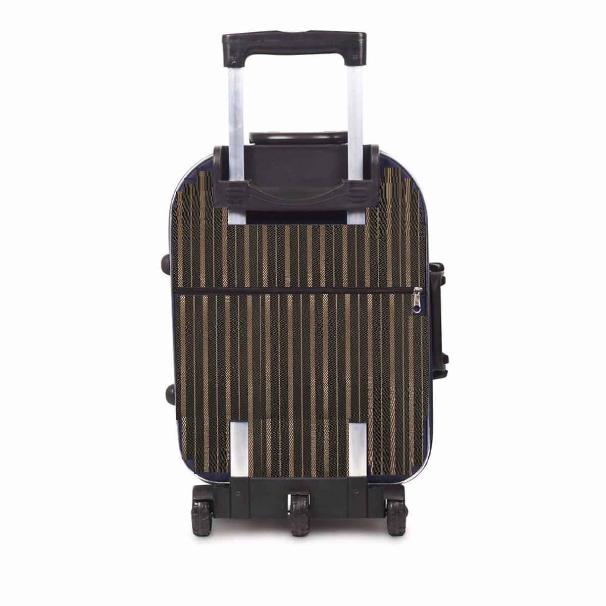 [HCM]Vali Du Lịch Kéo Tay LAKA 20 Inch (Nâu sọc đen)